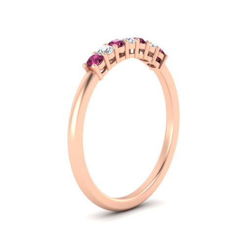 0.25-carat-round-pink-sapphire-7-stone-wedding-band-in-rose-gold-FD8008B7GSADRPIANGLE2-0.25CT-NL-RG