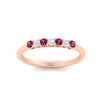 Load image into Gallery viewer, 0.25-carat-round-pink-sapphire-7-stone-wedding-band-in-rose-gold-FD8008B7GSADRPIANGLE5-0.25CT-NL-RG
