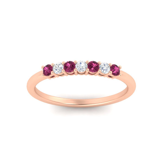 0.25-carat-round-pink-sapphire-7-stone-wedding-band-in-rose-gold-FD8008B7GSADRPIANGLE5-0.25CT-NL-RG