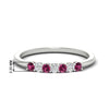 Load image into Gallery viewer, 0.25-carat-round-pink-sapphire-7-stone-wedding-band-in-white-gold-FD8008B7GSADRPI-0.25CT-NL-WG-HW
