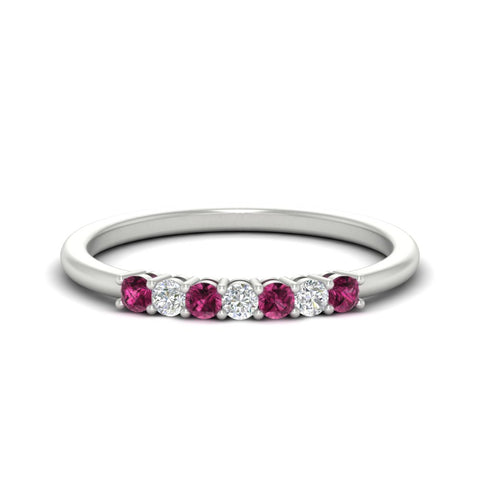 0.25-carat-round-pink-sapphire-7-stone-wedding-band-in-white-gold-FD8008B7GSADRPI-0.25CT-NL-WG