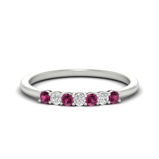 0.25-carat-round-pink-sapphire-7-stone-wedding-band-in-white-gold-FD8008B7GSADRPI-0.25CT-NL-WG