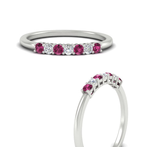 0.25-carat-round-pink-sapphire-7-stone-wedding-band-in-white-gold-FD8008B7GSADRPIANGLE3-0.25CT-NL-WG