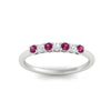 Load image into Gallery viewer, 0.25-carat-round-pink-sapphire-7-stone-wedding-band-in-white-gold-FD8008B7GSADRPIANGLE5-0.25CT-NL-WG