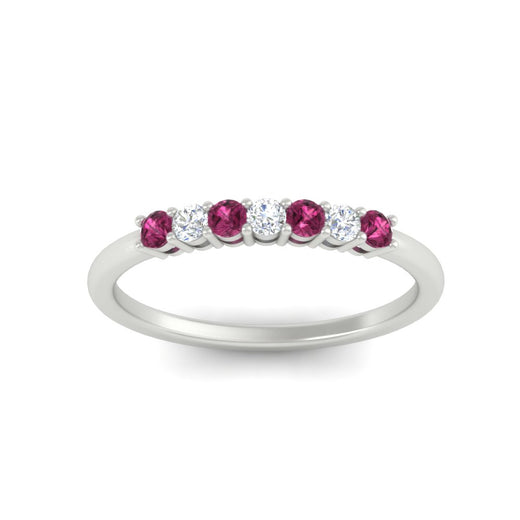 0.25-carat-round-pink-sapphire-7-stone-wedding-band-in-white-gold-FD8008B7GSADRPIANGLE5-0.25CT-NL-WG