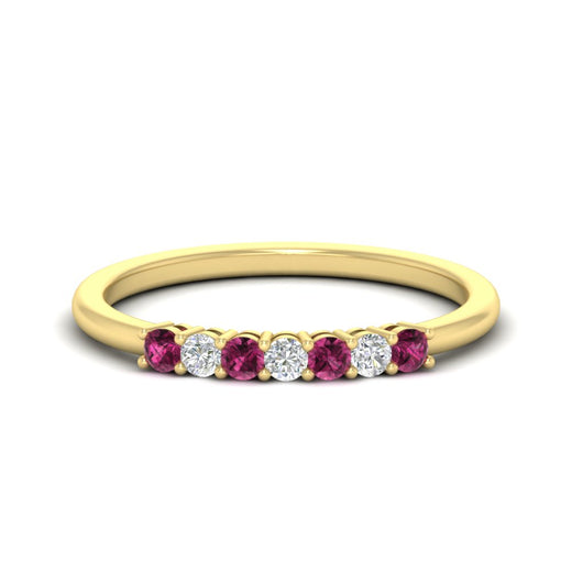 0.25-carat-round-pink-sapphire-7-stone-wedding-band-in-yellow-gold-FD8008B7GSADRPI-0.25CT-NL-YG