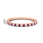 Load image into Gallery viewer, 0.25-carat-round-pink-sapphire-wedding-ring-in-rose-gold-FD8370GSADRPI-0.25CT-NL-RG-HW.jpg

