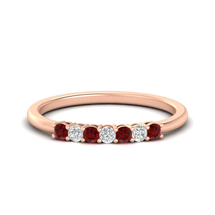0.25-carat-round-diamond-7-stone-wedding-band-in-rose-gold-FD8008B7-0.25CT-NL-RG
