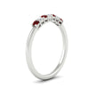 Load image into Gallery viewer, 0.25-carat-round-ruby-7-stone-wedding-band-in-white-gold-FD8008B7GRUDRANGLE2-0.25CT-NL-WG