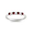 Load image into Gallery viewer, 0.25-carat-round-ruby-7-stone-wedding-band-in-white-gold-FD8008B7GRUDRANGLE5-0.25CT-NL-WG