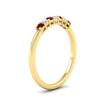 Load image into Gallery viewer, 0.25-carat-round-ruby-7-stone-wedding-band-in-yellow-gold-FD8008B7GRUDRANGLE2-0.25CT-NL-YG