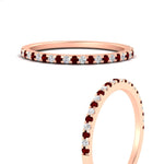 Load image into Gallery viewer, 0.25-carat-round-ruby-wedding-ring-in-rose-gold-FD8370GRUDRANGLE3-0.25CT-NL-RG.jpg
