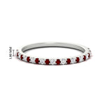 Load image into Gallery viewer, 0.25-carat-round-ruby-wedding-ring-in-white-gold-FD8370GRUDR-0.25CT-NL-WG-HW.jpg
