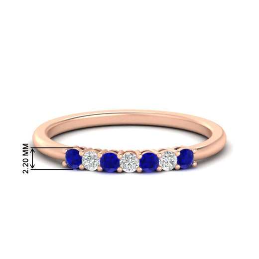 0.25-carat-round-sapphire-7-stone-wedding-band-in-rose-gold-FD8008B7GSABL-0.25CT-NL-RG-HW