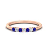 Load image into Gallery viewer, 0.25-carat-round-sapphire-7-stone-wedding-band-in-rose-gold-FD8008B7GSABL-0.25CT-NL-RG