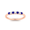 Load image into Gallery viewer, 0.25-carat-round-sapphire-7-stone-wedding-band-in-rose-gold-FD8008B7GSABLANGLE5-0.25CT-NL-RG