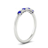 Load image into Gallery viewer, 0.25-carat-round-sapphire-7-stone-wedding-band-in-white-gold-FD8008B7GSABLANGLE2-0.25CT-NL-WG