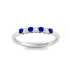 Load image into Gallery viewer, 0.25-carat-round-sapphire-7-stone-wedding-band-in-white-gold-FD8008B7GSABLANGLE5-0.25CT-NL-WG
