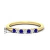 Load image into Gallery viewer, 0.25-carat-round-sapphire-7-stone-wedding-band-in-yellow-gold-FD8008B7GSABL-0.25CT-NL-YG-HW