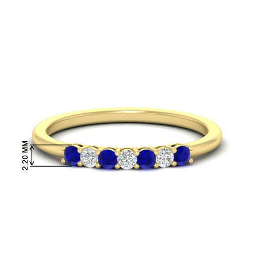 0.25-carat-round-sapphire-7-stone-wedding-band-in-yellow-gold-FD8008B7GSABL-0.25CT-NL-YG-HW