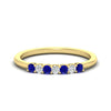Load image into Gallery viewer, 0.25-carat-round-sapphire-7-stone-wedding-band-in-yellow-gold-FD8008B7GSABL-0.25CT-NL-YG