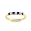Load image into Gallery viewer, 0.25-carat-round-sapphire-7-stone-wedding-band-in-yellow-gold-FD8008B7GSABLANGLE5-0.25CT-NL-YG