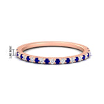 Load image into Gallery viewer, 0.25-carat-round-sapphire-wedding-ring-in-rose-gold-FD8370GSABL-0.25CT-NL-RG-HW.jpg
