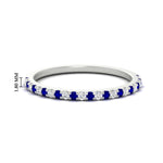 Load image into Gallery viewer, 0.25-carat-round-sapphire-wedding-ring-in-white-gold-FD8370GSABL-0.25CT-NL-WG-HW.jpg
