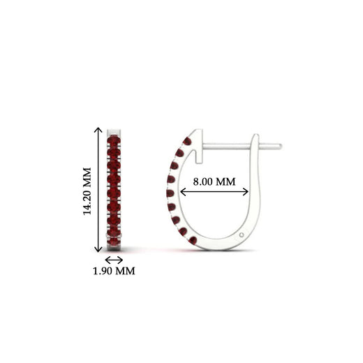 0.25-carat-ruby-huggie-hoop-earrings-in-white-gold-FDEAR11260GRUDRANGLE2-0.25-NL-WG