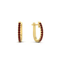 Thumbnail 2 - 0.25-carat-ruby-huggie-hoop-earrings-in-yellow-gold-FDEAR11260GRUDRANGLE2-0.25-NL-YG