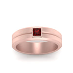 Load image into Gallery viewer, Mens Princess Cut Solitaire Wedding Ring
