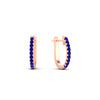 Load image into Gallery viewer, 0.25-carat-sapphire-huggie-hoop-earrings-in-rose-gold-FDEAR11260GSABLANGLE2-0.25-NL-RG