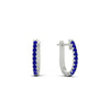 Load image into Gallery viewer, 0.25-carat-sapphire-huggie-hoop-earrings-in-white-gold-FDEAR11260GSABLANGLE2-0.25-NL-WG