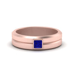 Load image into Gallery viewer, Mens Princess Cut Solitaire Wedding Ring
