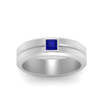 Load image into Gallery viewer, Mens Princess Cut Solitaire Wedding Ring
