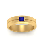 Load image into Gallery viewer, Mens Princess Cut Solitaire Wedding Ring
