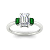 Load image into Gallery viewer, 0.25-ct-emerald-cut-three-stone-emerald-engagement-ring-in-white-gold-fdenr9299emgemgrangle5-0.25ct-nl-wg.jpg