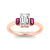 Load image into Gallery viewer, 0.25-ct-emerald-cut-three-stone-pink-sapphire-engagement-ring-in-rose-gold-fdenr9299emgsadrpiangle5-0.25ct-nl-rg.jpg