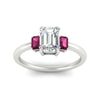 Load image into Gallery viewer, 0.25-ct-emerald-cut-three-stone-pink-sapphire-engagement-ring-in-white-gold-fdenr9299emgsadrpiangle5-0.25ct-nl-wg.jpg
