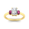 Load image into Gallery viewer, 0.25-ct-emerald-cut-three-stone-pink-sapphire-engagement-ring-in-yellow-gold-fdenr9299emgsadrpiangle5-0.25ct-nl-yg.jpg