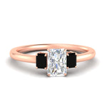 Load image into Gallery viewer, 0.25-ct-radiant-cut-three-stone-black-diamond-engagement-ring-in-rose-gold-fdenr9299ragblacksleep-0.25ct-nl-rg.jpg