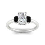 Load image into Gallery viewer, 0.25-ct-radiant-cut-three-stone-black-diamond-engagement-ring-in-white-gold-fdenr9299ragblackangle5-0.25ct-nl-wg.jpg