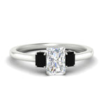 Load image into Gallery viewer, 0.25-ct-radiant-cut-three-stone-black-diamond-engagement-ring-in-white-gold-fdenr9299ragblacksleep-0.25ct-nl-wg.jpg