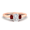 Thumbnail 57 - 0.25-ct-radiant-cut-three-stone-ruby-engagement-ring-in-rose-gold-fdenr9299ragrudrsleep-0.25ct-nl-rg
