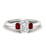 Load image into Gallery viewer, 0.25-ct-radiant-cut-three-stone-ruby-engagement-ring-in-white-gold-fdenr9299ragrudrsleep-0.25ct-nl-wg.jpg