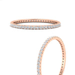 Load image into Gallery viewer, Thin Round Cut Eternity Band

