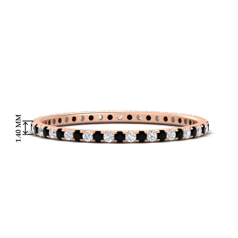 0.25-ct-round-diamond-eternity-band-with-black-diamond-in-rose-gold-FDEWB8371GBLACK-0.25CT-NL-RG-HW