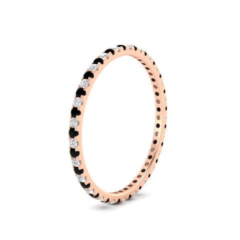 0.25-ct-round-diamond-eternity-band-with-black-diamond-in-rose-gold-FDEWB8371GBLACKANGLE2-0.25CT-NL-RG
