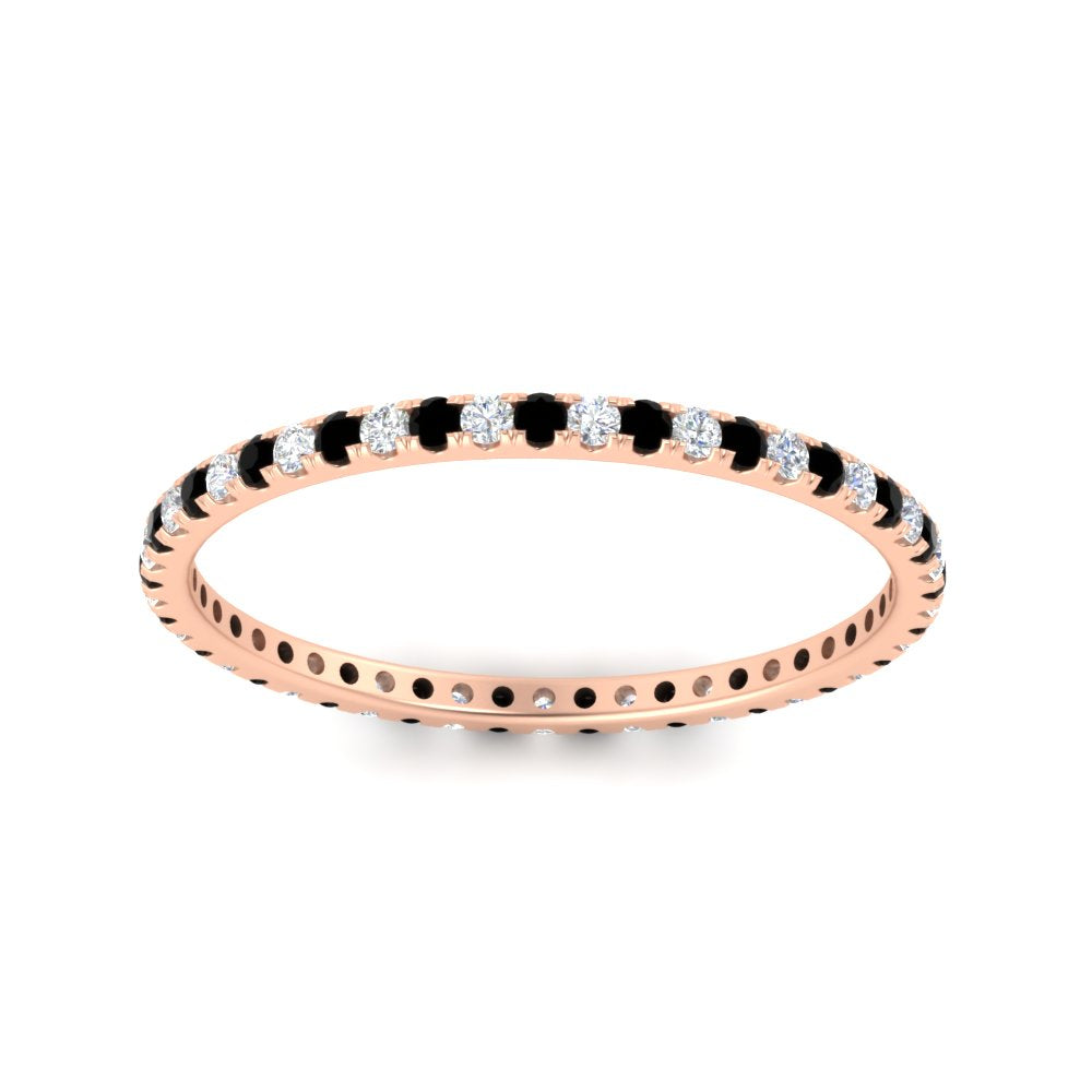 Thin Round Cut Eternity Band