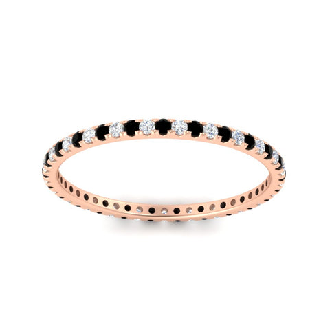 0.25-ct-round-diamond-eternity-band-with-black-diamond-in-rose-gold-FDEWB8371GBLACKANGLE5-0.25CT-NL-RG